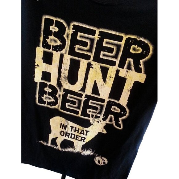 Classic Teaze Men T Shirt Size Small Hunting Graphic Black - Picture 2 of 4